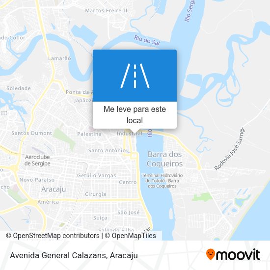 Avenida General Calazans mapa