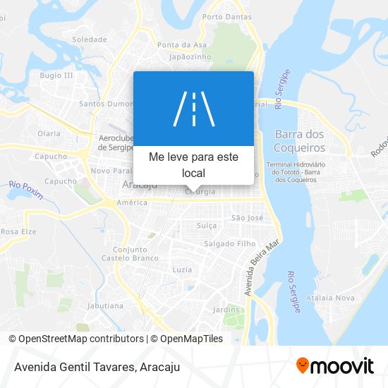 Avenida Gentil Tavares mapa