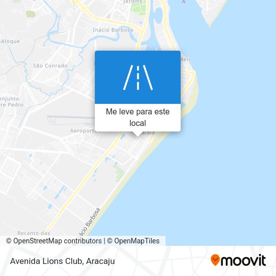 Avenida Lions Club mapa