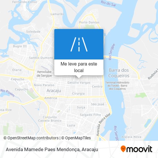 Avenida Mamede Paes Mendonça mapa