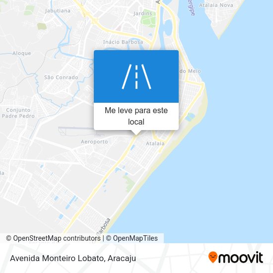 Avenida Monteiro Lobato mapa