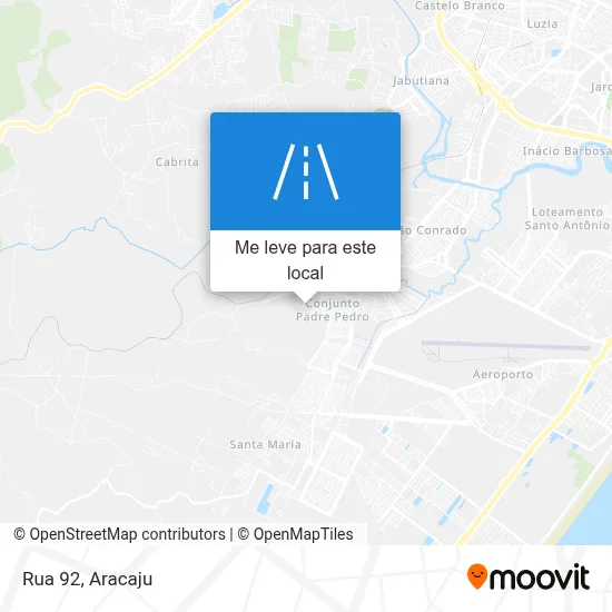 Rua 92 mapa