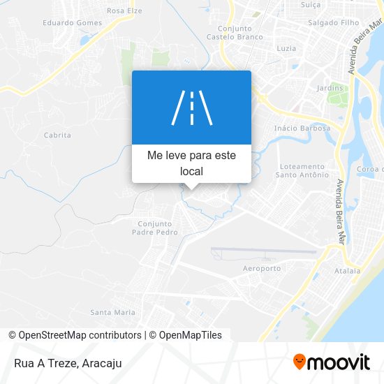 Rua A Treze mapa