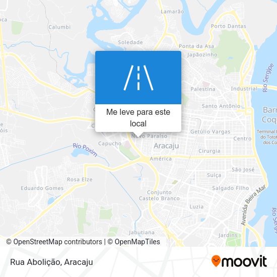 Rua Abolição mapa