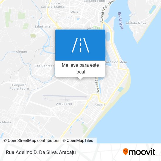 Rua Adelino D. Da Silva mapa