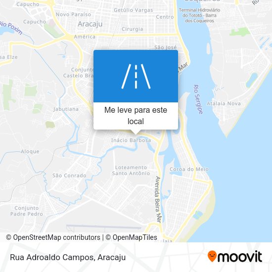 Rua Adroaldo Campos mapa