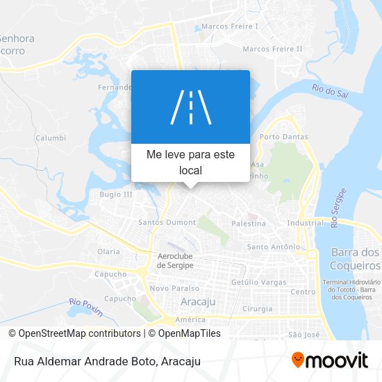Rua Aldemar Andrade Boto mapa