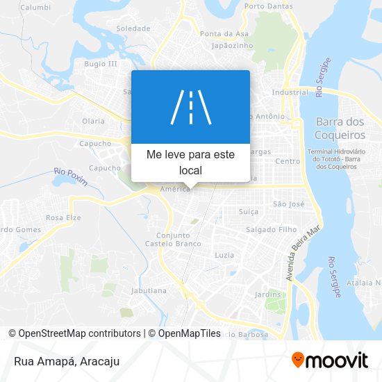 Rua Amapá mapa