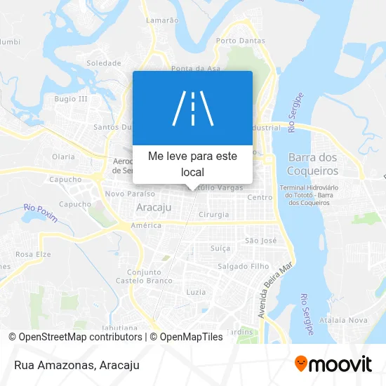 Rua Amazonas mapa
