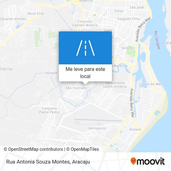 Rua Antonia Souza Montes mapa