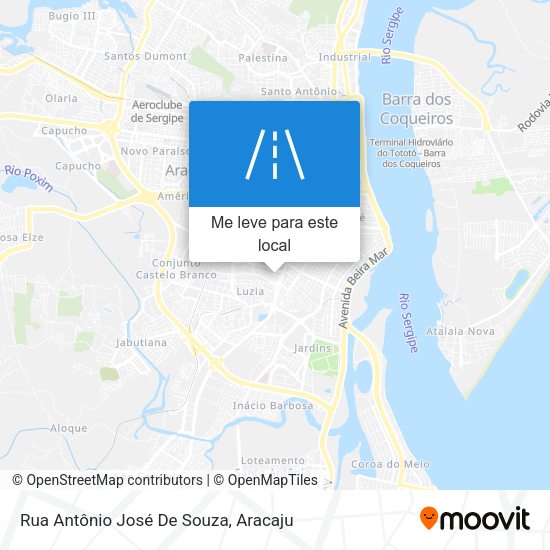 Rua Antônio José De Souza mapa