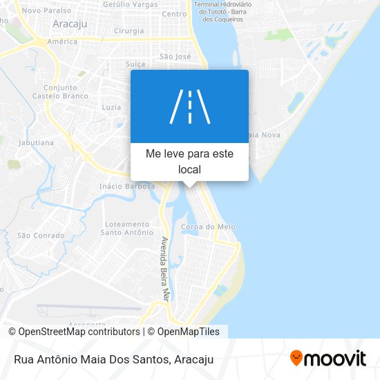 Rua Antônio Maia Dos Santos mapa