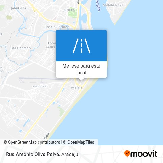 Rua Antônio Oliva Paiva mapa