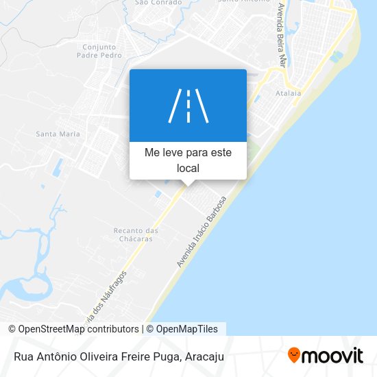 Rua Antônio Oliveira Freire Puga mapa