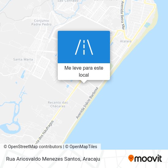Rua Ariosvaldo Menezes Santos mapa