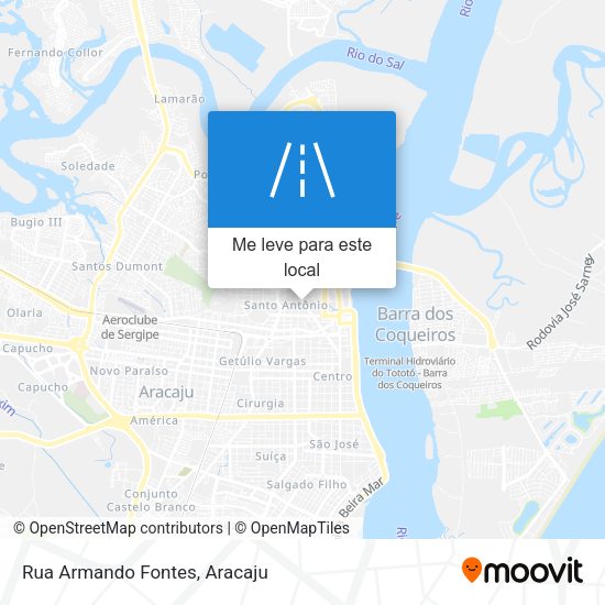 Rua Armando Fontes mapa