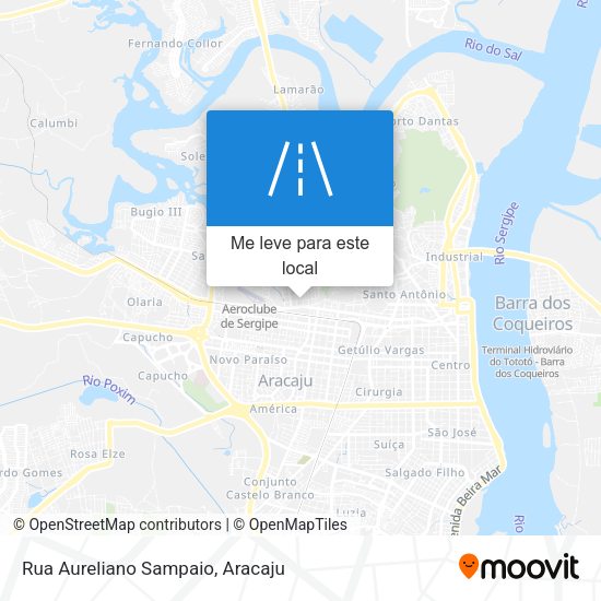 Rua Aureliano Sampaio mapa