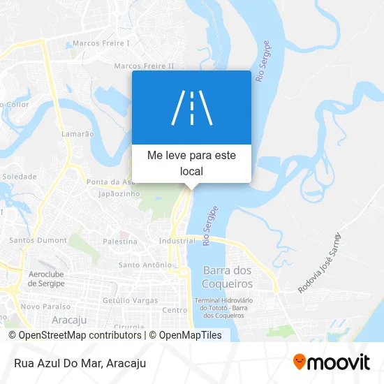 Rua Azul Do Mar mapa