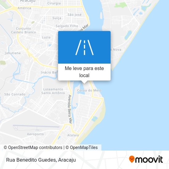 Rua Benedito Guedes mapa