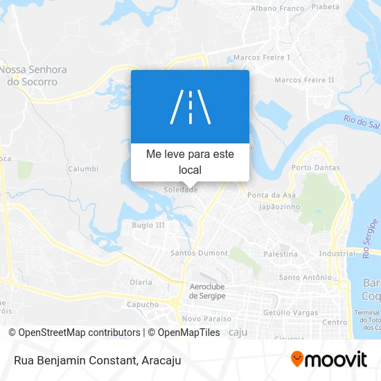 Rua Benjamin Constant mapa