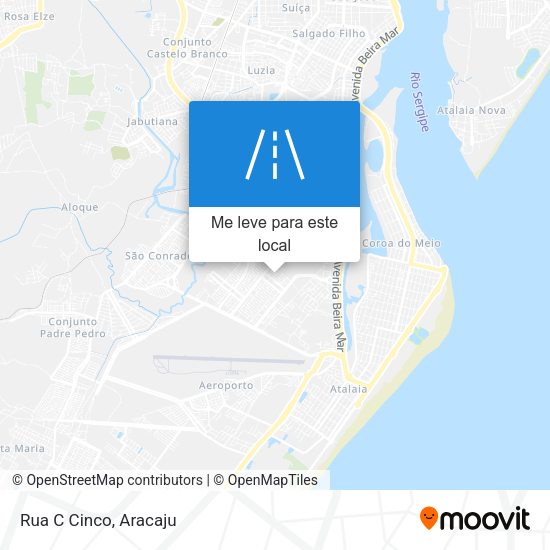 Rua C Cinco mapa
