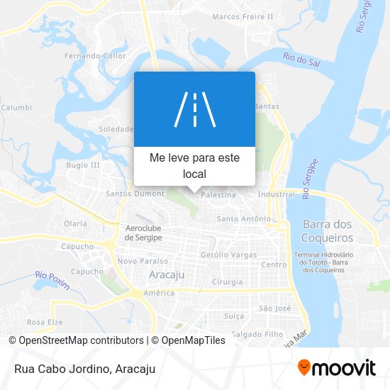 Rua Cabo Jordino mapa