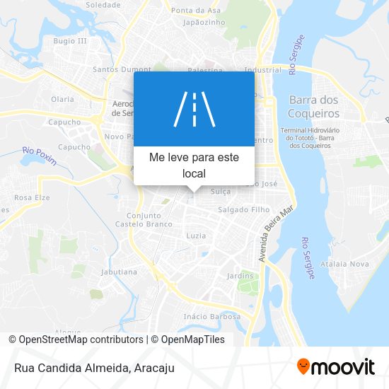 Rua Candida Almeida mapa