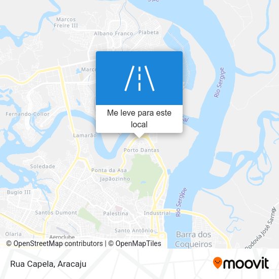 Rua Capela mapa