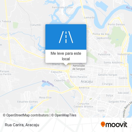 Rua Carira mapa