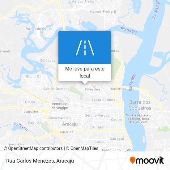 Rua Carlos Menezes mapa