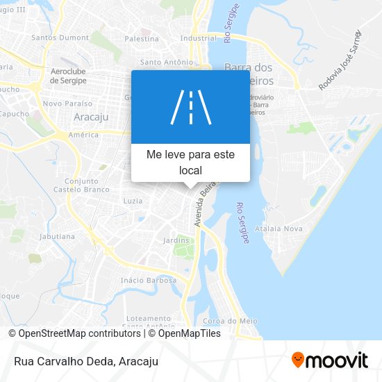 Rua Carvalho Deda mapa