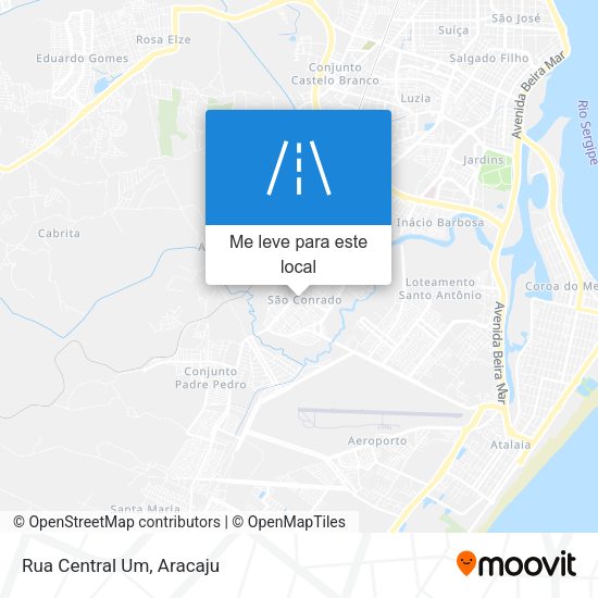 Rua Central Um mapa