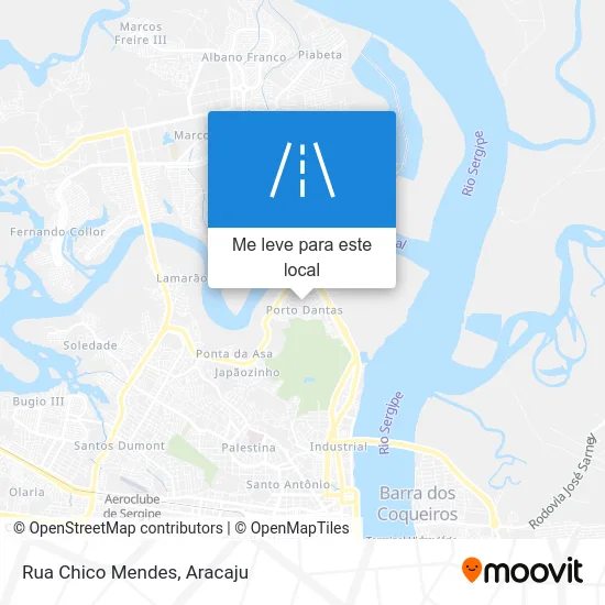 Rua Chico Mendes mapa