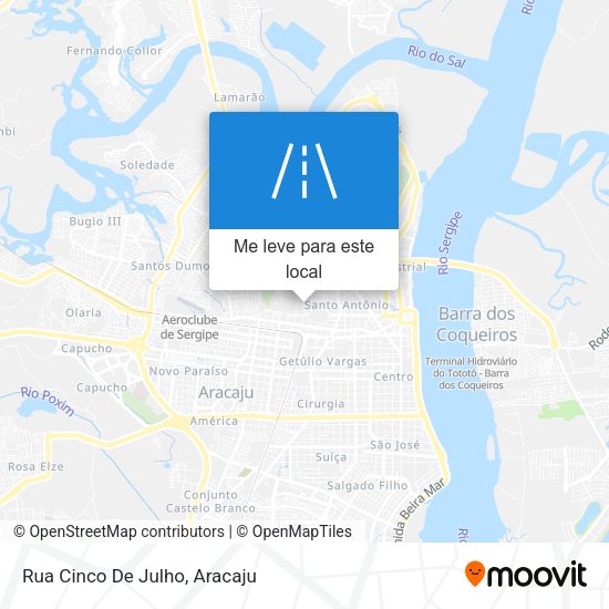 Rua Cinco De Julho mapa