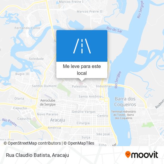 Rua Claudio Batista mapa