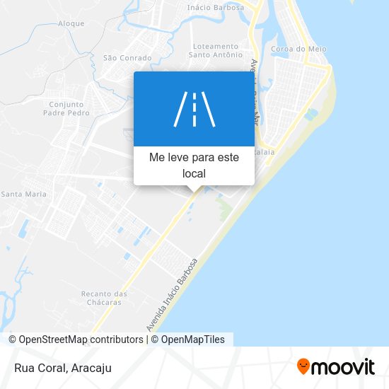 Rua Coral mapa