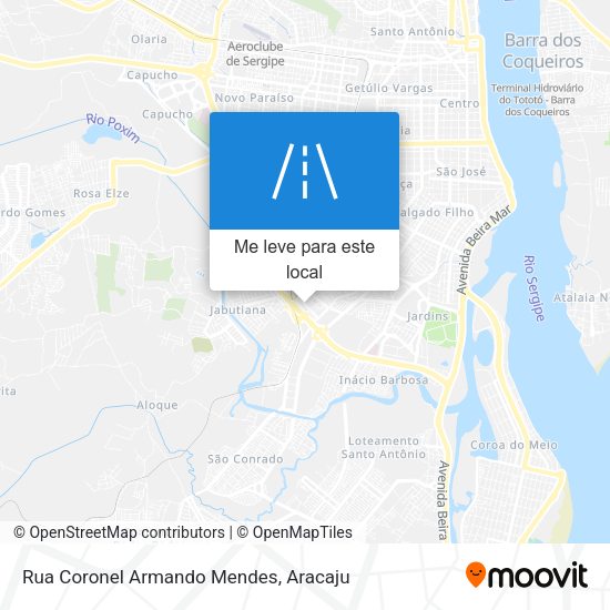Rua Coronel Armando Mendes mapa
