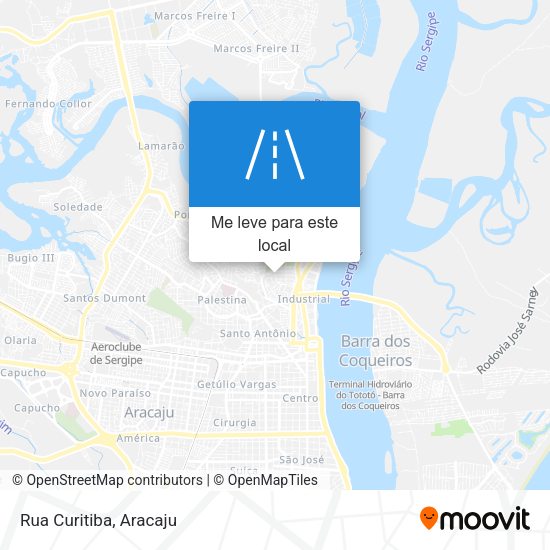 Rua Curitiba mapa