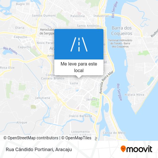 Rua Cândido Portinari mapa