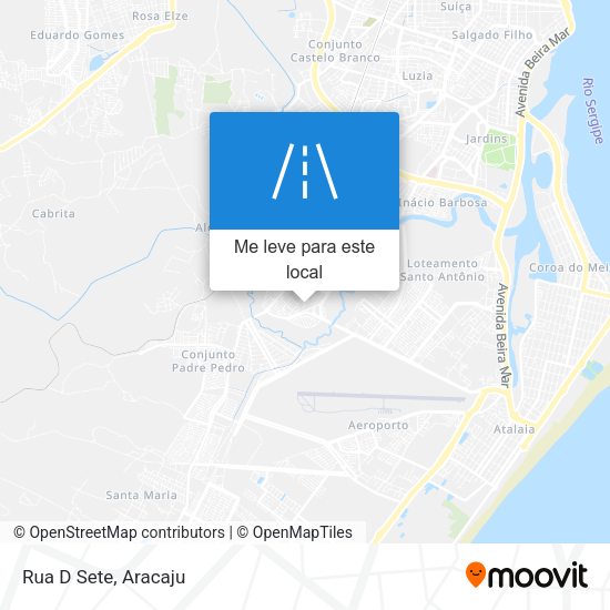 Rua D Sete mapa