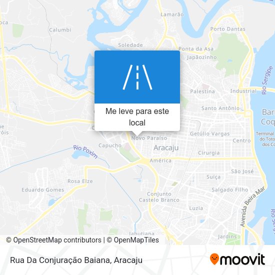 Rua Da Conjuração Baiana mapa
