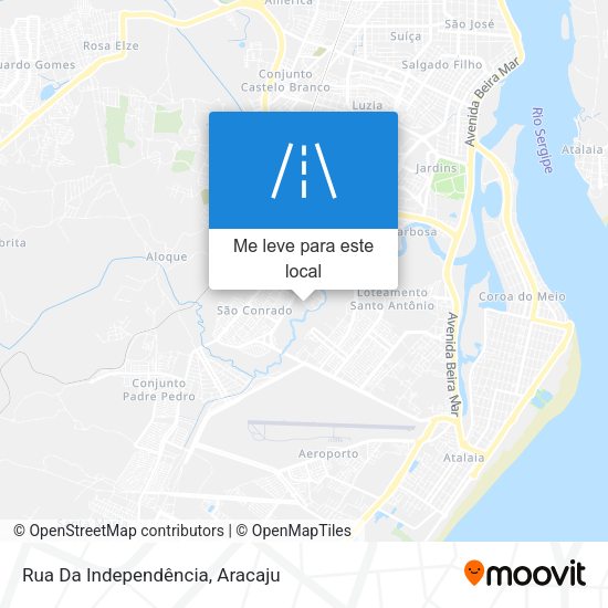 Rua Da Independência mapa