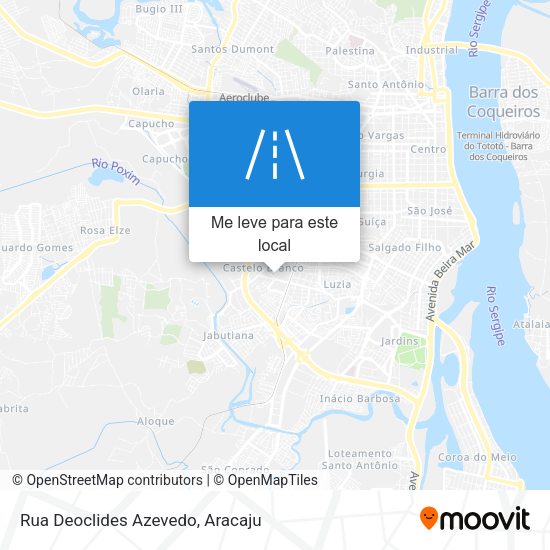 Rua Deoclides Azevedo mapa