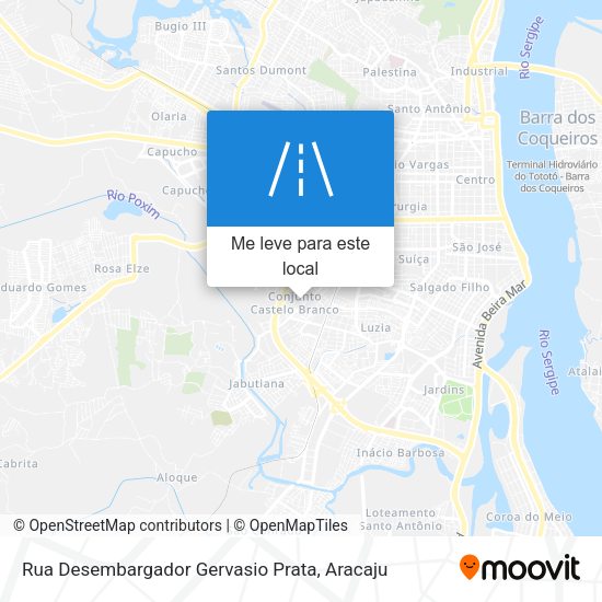 Rua Desembargador Gervasio Prata mapa