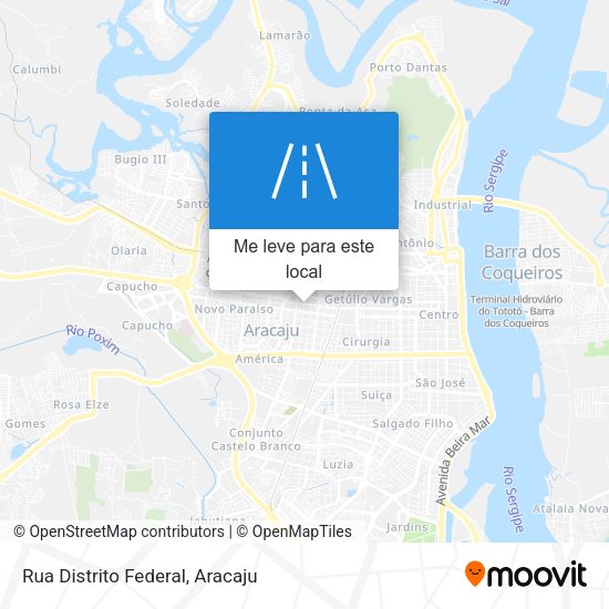 Rua Distrito Federal mapa