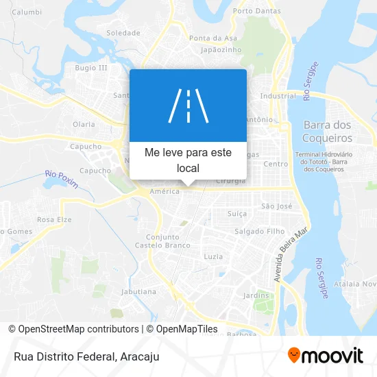 Rua Distrito Federal mapa