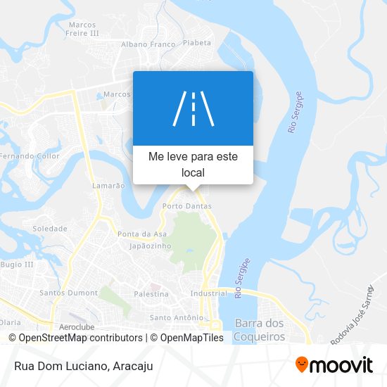 Rua Dom Luciano mapa