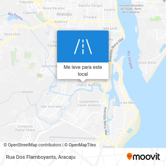 Rua Dos Flamboyants mapa