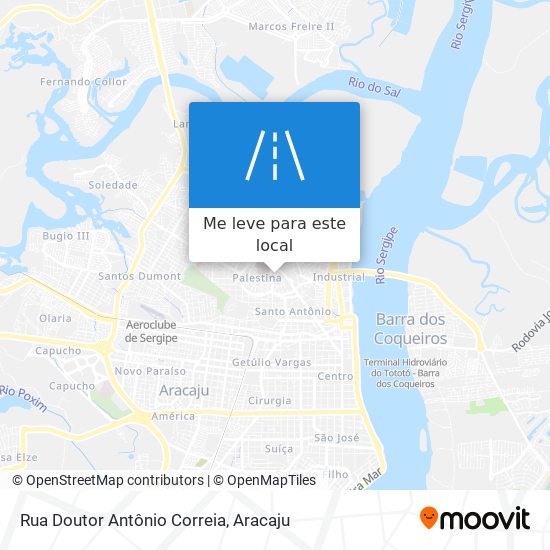 Rua Doutor Antônio Correia mapa