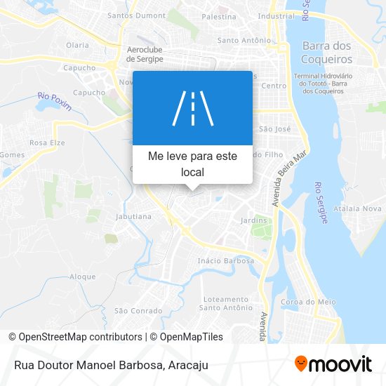 Rua Doutor Manoel Barbosa mapa